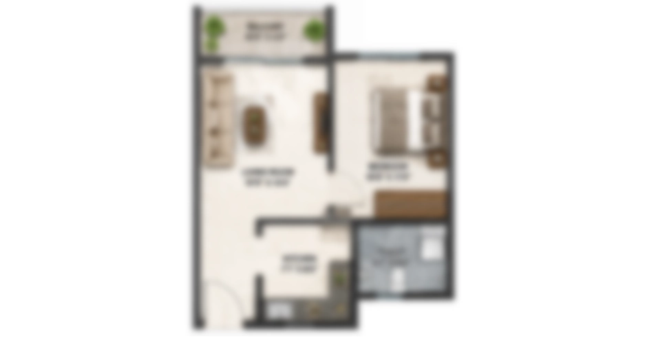 Arkade Ascend Malad 1 BHK Floor Plan