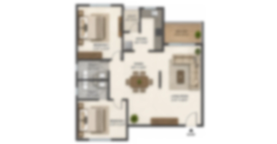 Arkade Ascend Malad 2 BHK Floor Plan